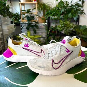 Nike Free RN NN White/Yellow/Fuschia